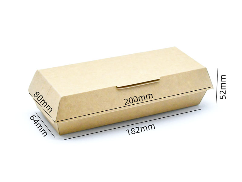 HB#182H52 reinforced rib design Cardboard Burger Box