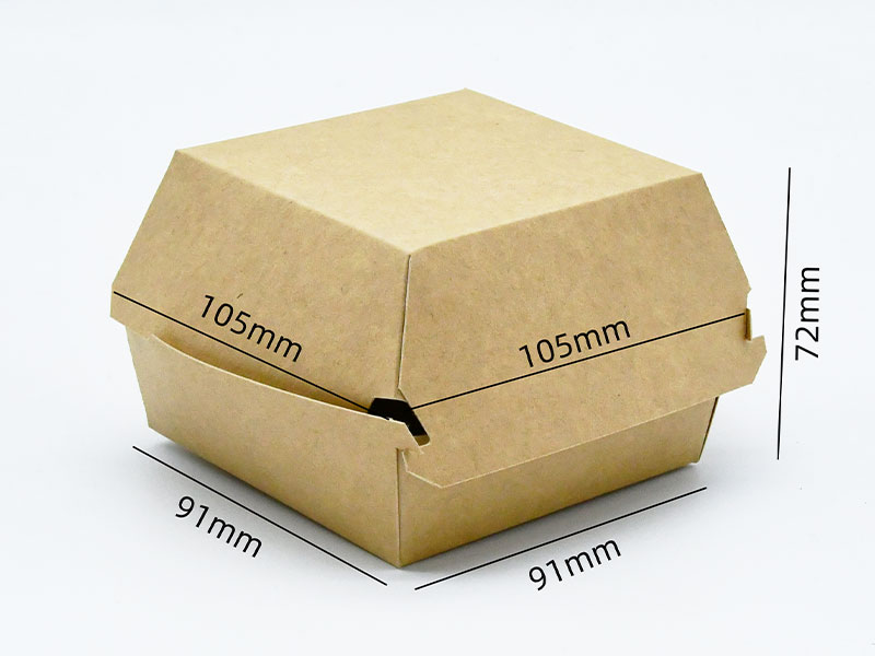 HB#91 Available in sustainable materials Cardboard Burger Box