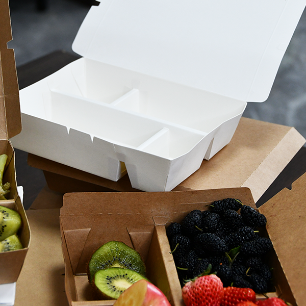 CLAMSHELL FOOD PAPER BOX