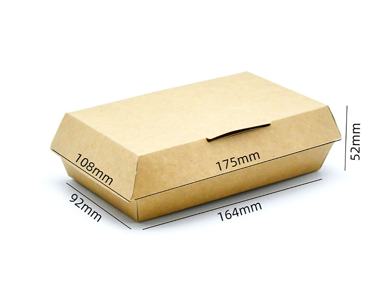 HB#164 Premium Print Canvas Cardboard Burger Box