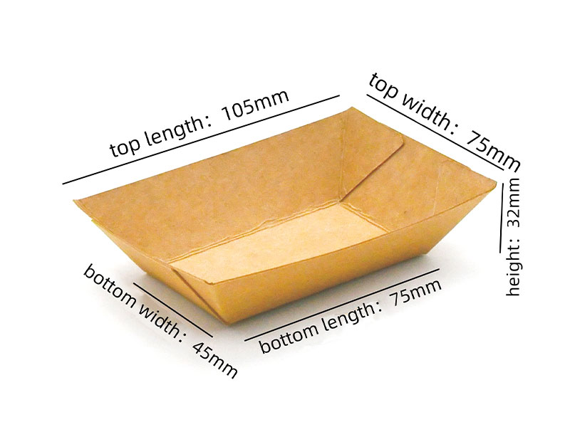 1# Stable structure Boat Shape Paper Tray