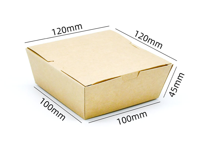 100#S Simple appearance General Clamshell Food Paper Box