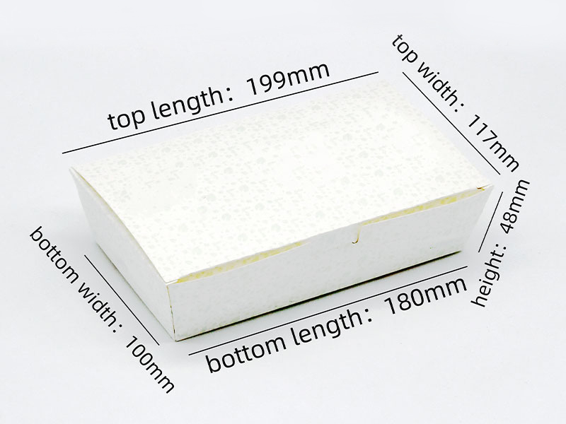 180#S Grease-Shield Clamshell Food Paper Box