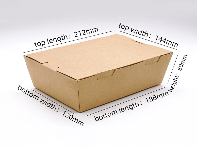 188# Grease-Lock Takeout Food Paper Box