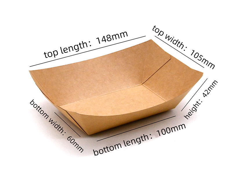 3# Highly customizable Boat Shape Paper Tray