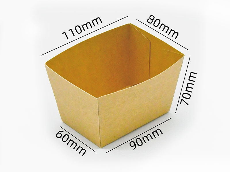 Four-corner adhesive box