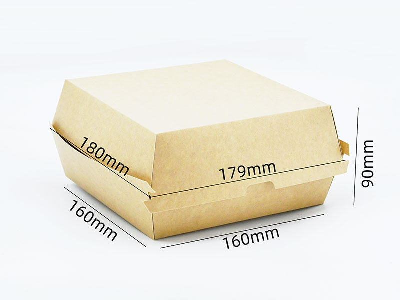 HB#160 guaranteeing safety and reliability Cardboard Burger Box