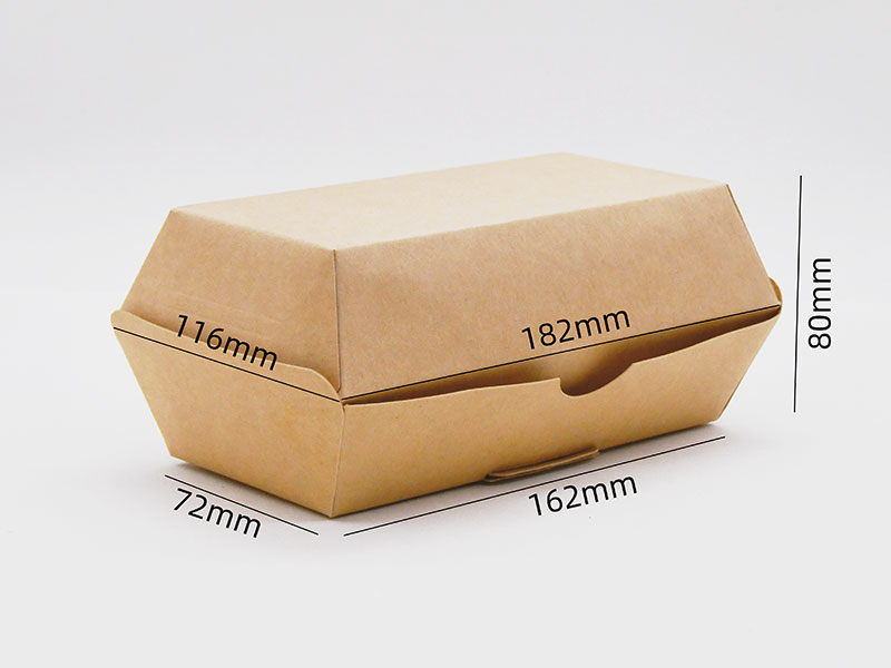 HB#162 Breathability Cardboard Burger Box