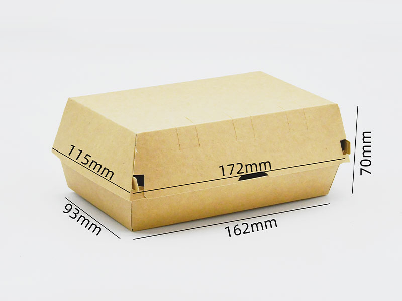 HB#162H70 Easy Open & Close Cardboard Burger Box