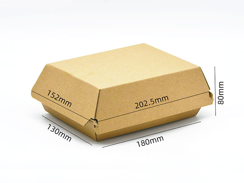 HB 180 Easy to open and close corrugated Burger Box