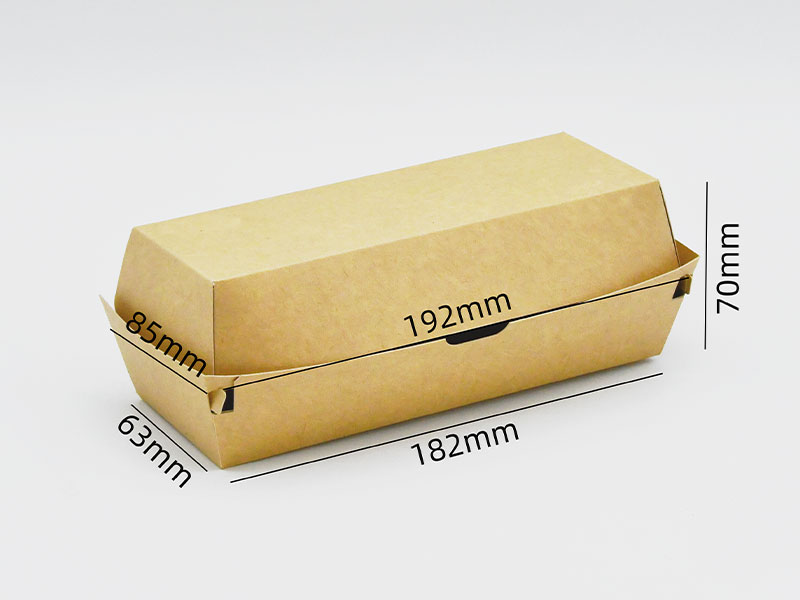 HB#182H70 Integrated Packaging Cardboard Burger Box