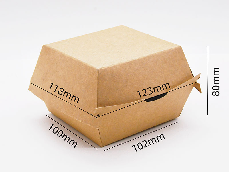 HB#102 Takeaway food containers Oil proof Cardboard Burger Box